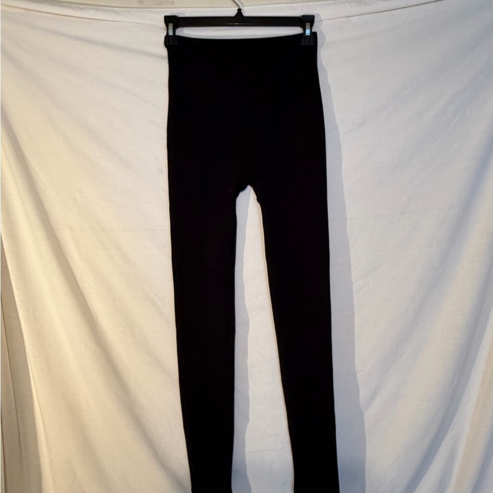 Charlie Paige Black High-Waisted Fleece lined Leggings size S/M P/M